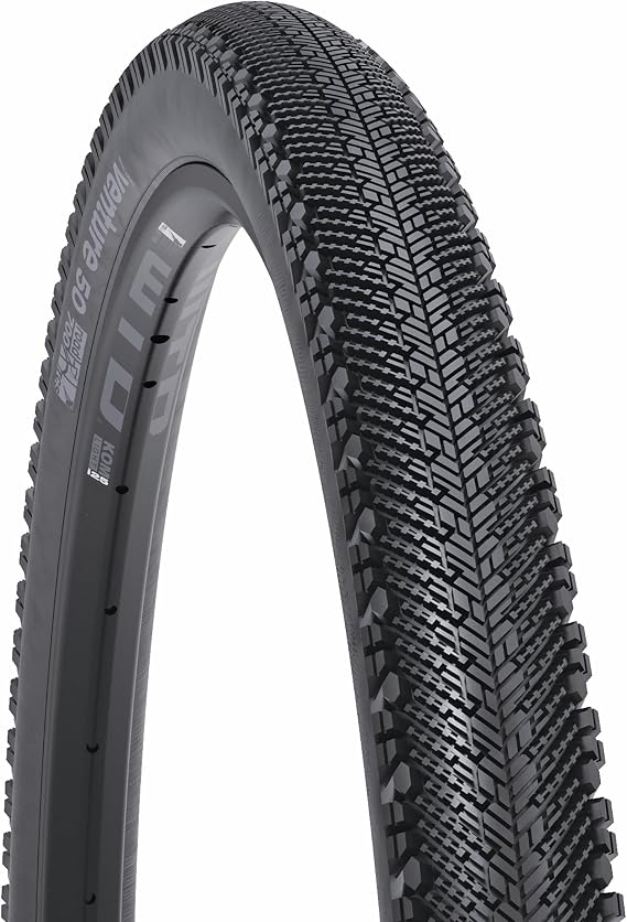 WTB Venture Gravel Bike Tire (700 x 50) Tubeless Folding, Light & Fast Folling, Gravel & Adventure (Black)