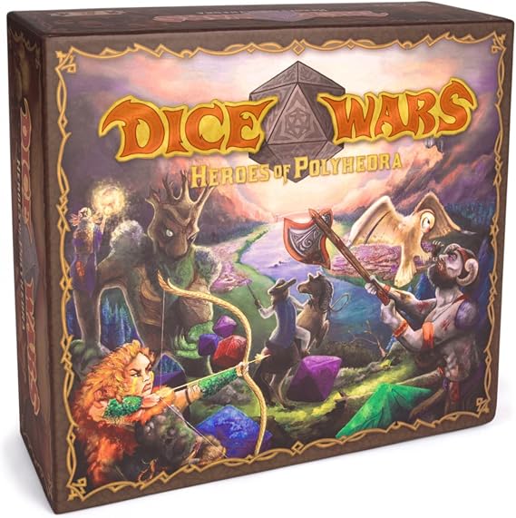 Dice Wars: Heroes of Polyhedra | Tabletop Fantasy Strategy Game | Giant Dice and Infinite Replay Value