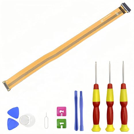 Galaxy Tab A LCD Screen Display Connector Flex Cable Replacement for Samsung Galaxy Tab A Motherboard Mainboard Flex Cable Ribbon Repair Part Connector with Tools 10.1" SM-T510 SM-T515