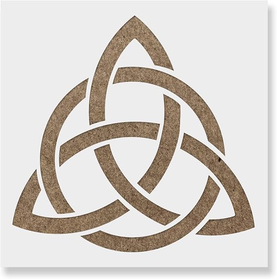 Celtic Triquetra Knot Stencil - Celtic Stencil DIY, Symbol Stencil, Celtic, Triquetra Stencil, Celtic Knot Stencil