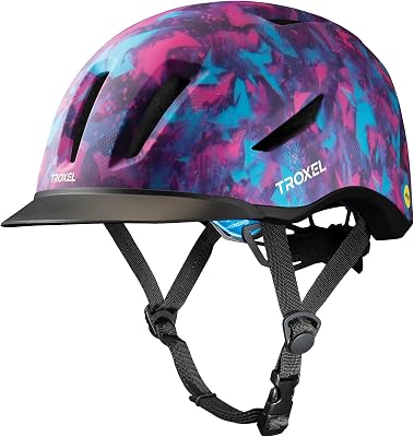 Troxel Terrain MIPS Cooling Horse Riding Helmet, Low-Profile, Micro-Adjustable Design, Horseback Riding Gear