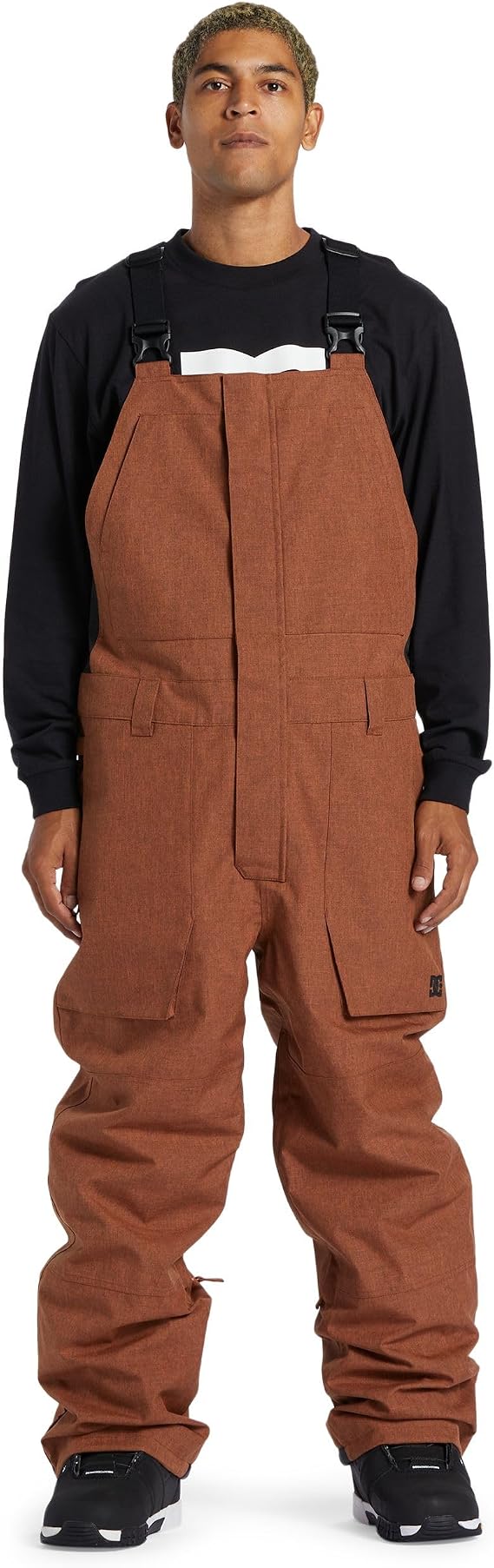 DC Shoes Men's Shell Snowboard Bib Pants - Shadow Bib | Auburn, Small