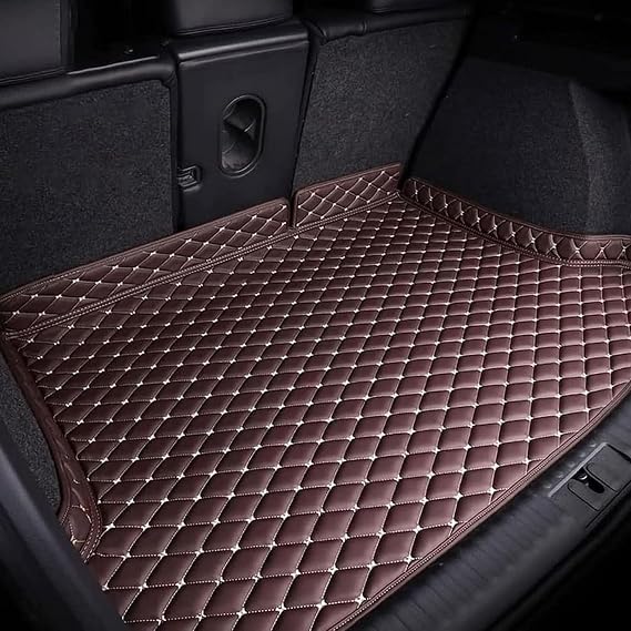 Car Trunk Mat for Toyota Landcruiser J15, 7-Seater 2009-2025, All Weather Protection Cargo Liner, Durable Cargo Mat Rear Trunk Liner,Brown