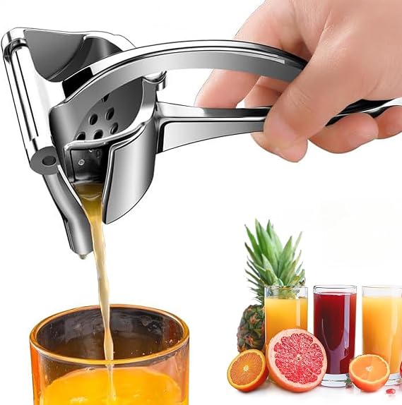 Lemon Squeezer Aluminum Alloy Manual Fruit Juicer Hand Press Manual Juice Extractor Machine Lemon Press Squeezer Fruit Press Squeezer Orange Simple Extractor Tool