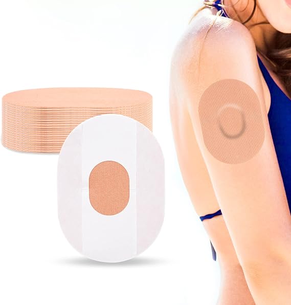 20pcs Dexcom G6 Adhesive Patches - 10-14 Days Long Stay Fixation Monitor Protection, Waterproof Overpatch CGM Stickers for G6,Easy to Use Pre-Cut Adhesive Tape by YOUSHARES (Big Size Tan)