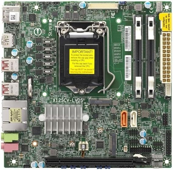 SUPERMICRO MBD-X12SCV-LVDS-O Mini-ITX Server Motherboard LGA 1200 Intel W480E