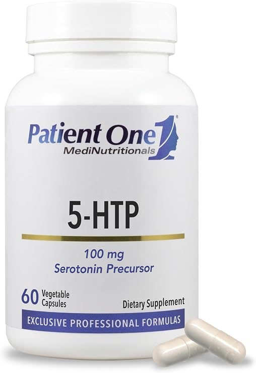 Patient One 5-HTP 100 mg | Serotonin Support | 60 Capsules