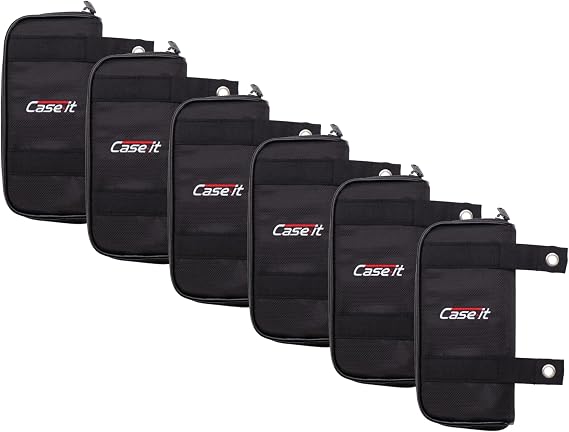 Case it Pencil Case | 6-Pack | PLP-150-CLR Black