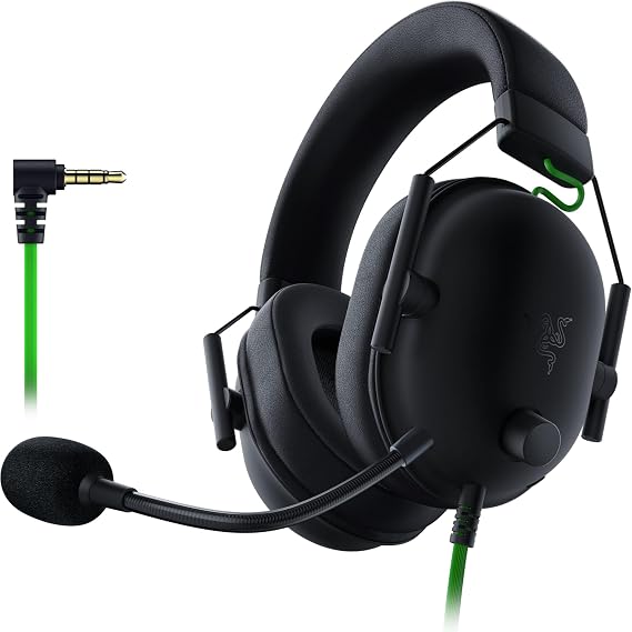 Razer BlackShark V2 X Gaming Headset: 7.1 Surround Sound - 50mm Drivers - Memory Foam Cushion - For PC, PS4, PS5, Switch - 3.5mm Audio Jack - Black | 7.1 Surround Sound, 50mm Drivers, Cardioid Mic, Lightweight, Memory Foam, Noise Isolating Earcups, for PC, PS4, PS5, Switch