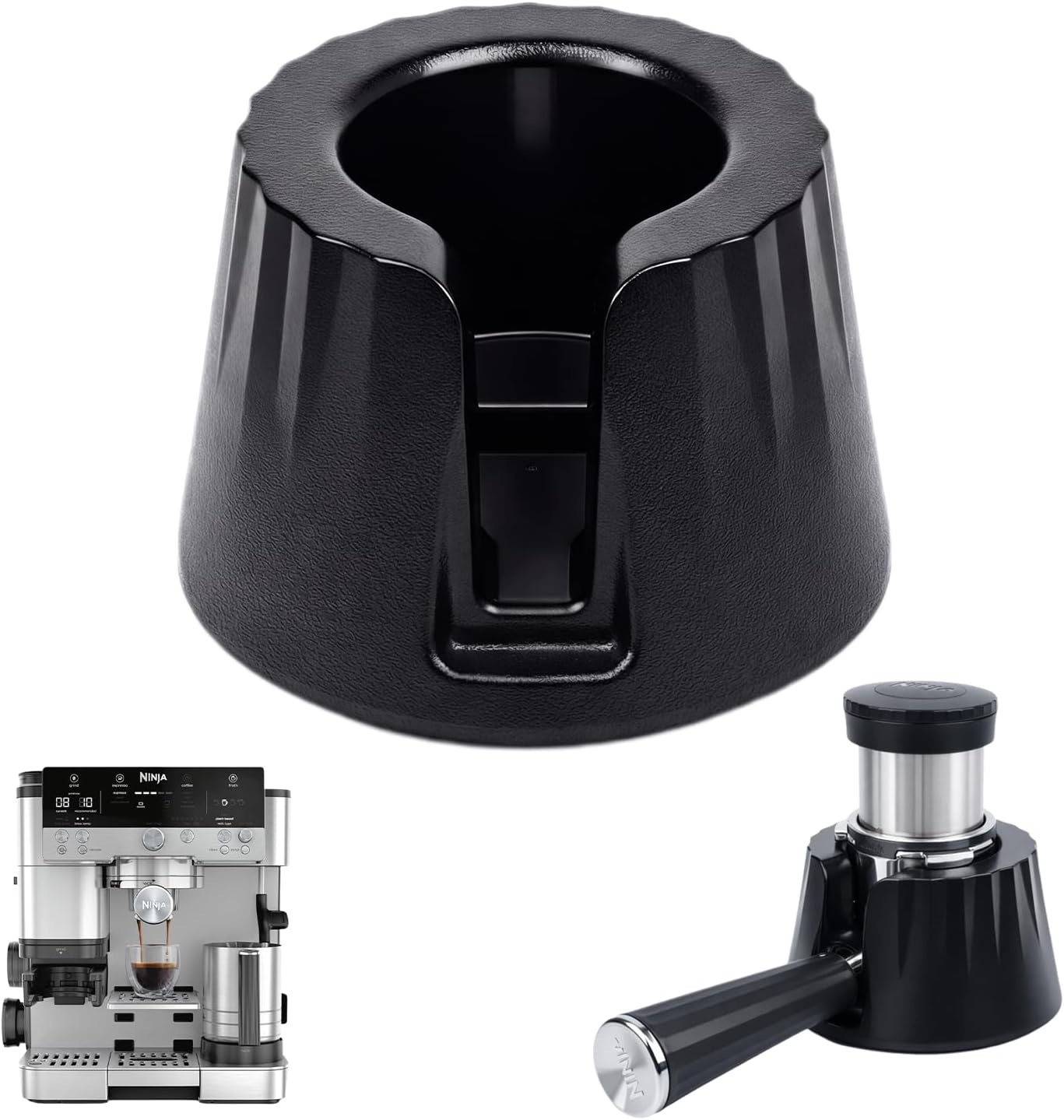 ポルタフィルターホルダー Ninjaエスプレッソマシン対応 | Ninja Luxe Cafe ES601/ES701用コーヒータンパーベースアクセサリー | 滑り止めベース