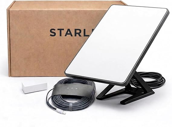 Portable Satellite Internet Mini Kit - Phased Array Antenna, with Integrated WiFi, Roam Travel Off-Grid Internet System for RV, Camping & Remote Areas