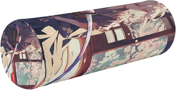 Japanese Anime Sword Cylinder Pillow Bed for Head, Neck, Back, and Legs Yoga