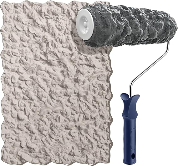 Nichiyo Concrete Texture Roller Concrete Stamp Roller Masonry Form Tool for DIY Decorative Concrete Patterns(D2501)