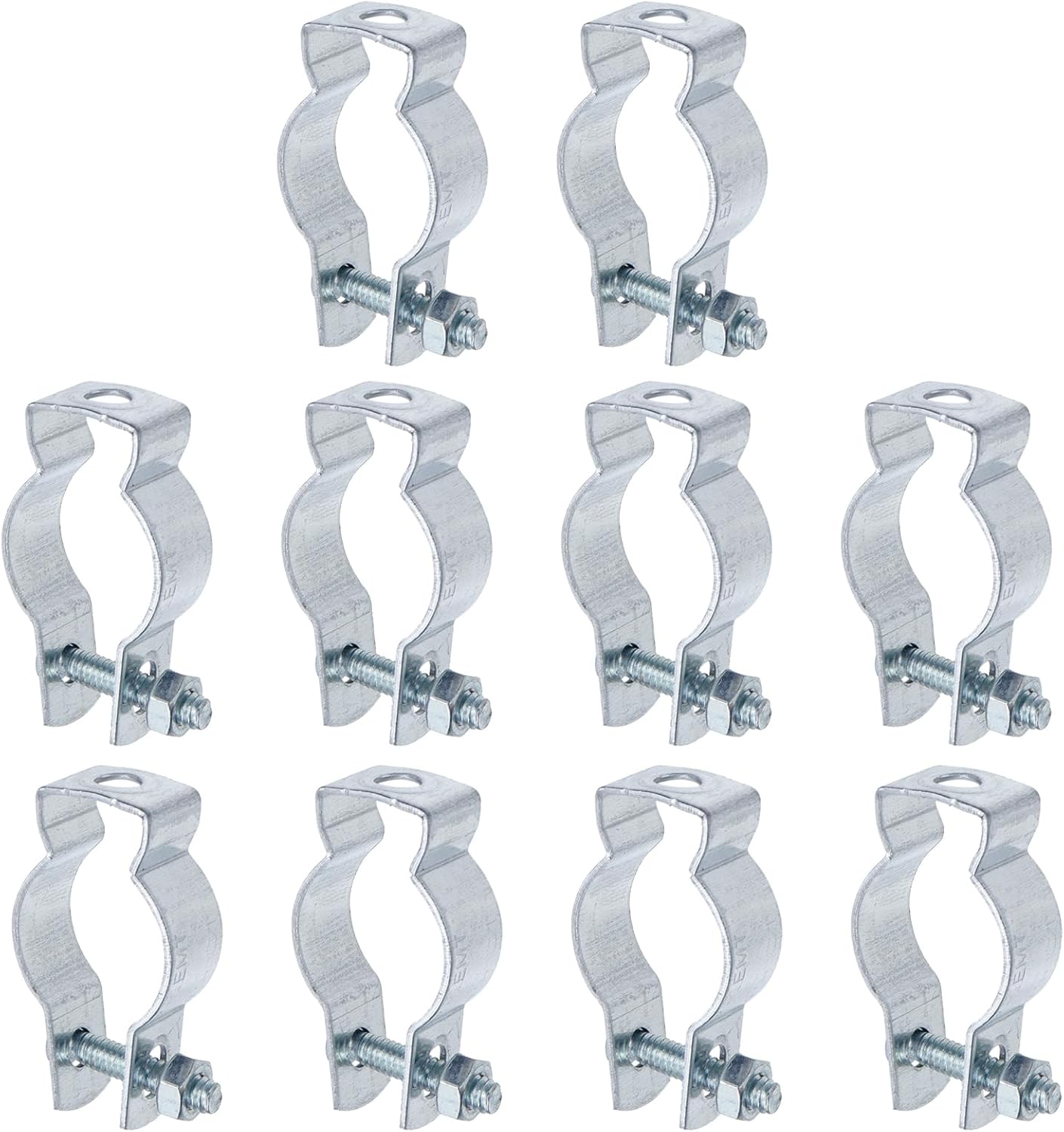 10pcs Conduit Hangers with Bolt 1 Conduit Clamps Conduit Clips Zinc Plated Steel Conduit Brackets for Rigid and EMT Conduit Mounting
