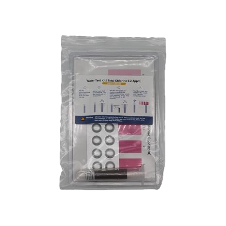 Envig Compare-It Total Chlorine (Free Chlorine + Chloramine) Reagent Test Kit, 0.2-5 PPM 6 Readings, Low to Middle Total Chlorine Colorimetric Chemical Reagent Test