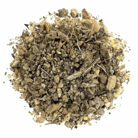 Mullein Leaf Cut & Sifted, by Herb Co, Dried Loose for Herbal Teas, Topical Oil Infusions & Incense Blends - Mild Pleasant Flavor, 1/4 lb