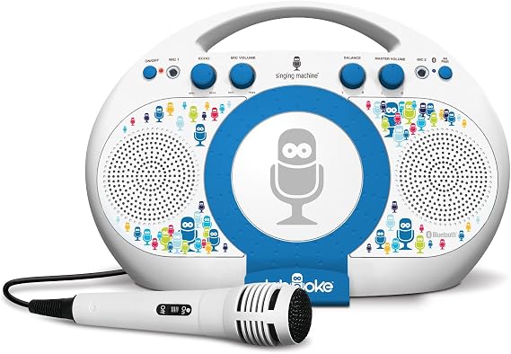 Singing Machine ISM398BT Karaoke System Home,White