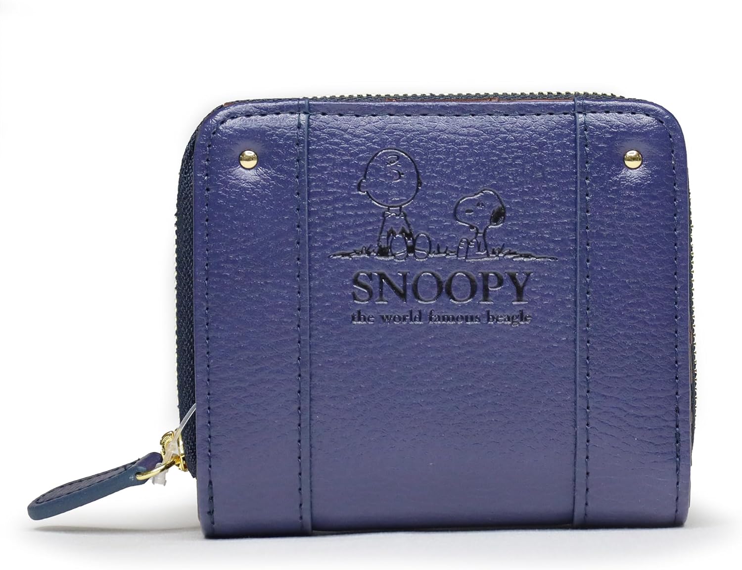 Snoopy Womens Bi-fold Wallet, Popular, Character Embossed, Zip Around
