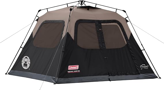 Coleman 4/6/8/10 Person Instant Camping Tent with 1-Minute Setup, Large Family Tent with Pre-Attached Poles, Air Vent, Carry Bag, Sets Up in About 60 Seconds