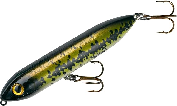 Heddon Super Spook Topwater Fishing Lure for Saltwater and Freshwater , Baby Bass,(1/2 oz)