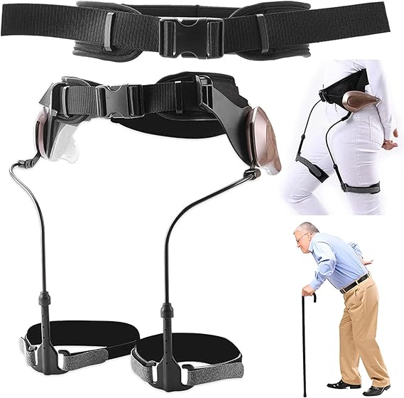 Exoskeleton Ergonomic Power Walking Aid,Stroke Rehab Trainer,50% Mobility Boost for Elderly and Limited Mobility