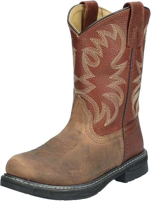 Smoky Mountain Boots Kids Buffalo Round Toe Leather Western Boot
