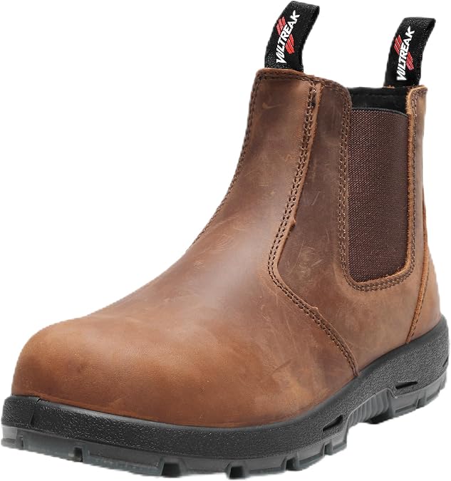 Composite Toe Chelsea Work Boots for Men and Women, S3 Certified Waterproof Safety Boots, Kevlar Puncture-Resistant Midsole, Slip-Resistant Work Shoes for Construction, Roofing, Warehouse & Industrial Work