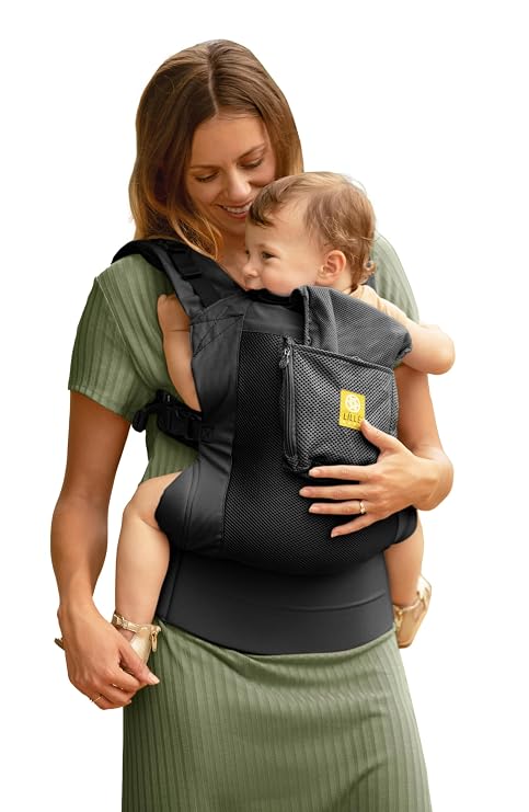 LILLEbaby 3-in-1 Ergonomic CarryOn Airflow - Toddler Carrier - with Lumbar Support & Breathable Mesh - for Children 25-60 lbs