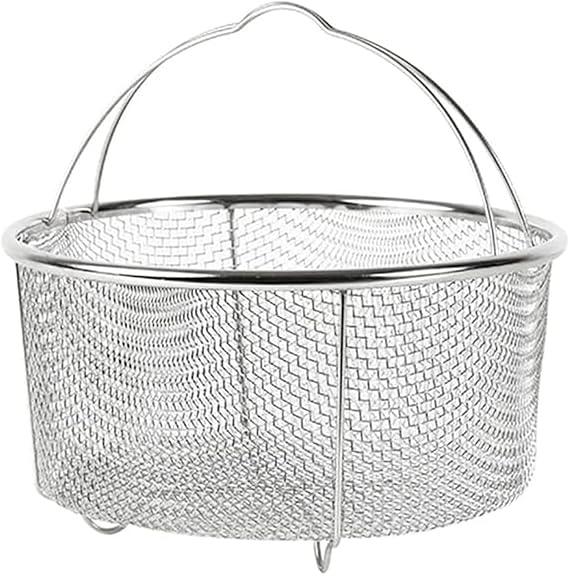 Stainless Steel Frying Basket Versatile Steaming Basket Convenient Cooking Tools Air Fryer Accessories for Air Fryers, As Picture Shown