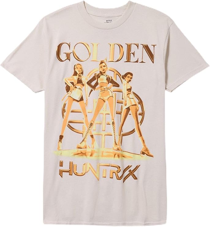 Hot Topic Kpop Demon Hunters HUNTR/X Golden Tour T-Shirt Black MD