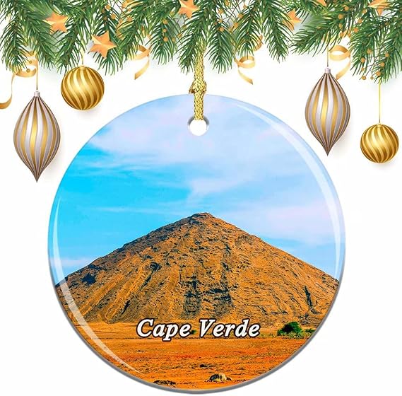 Cape Verde Christmas Xmas Tree Ornament Decoration Wedding Hanging Pendant Decor City Travel Souvenir Collection