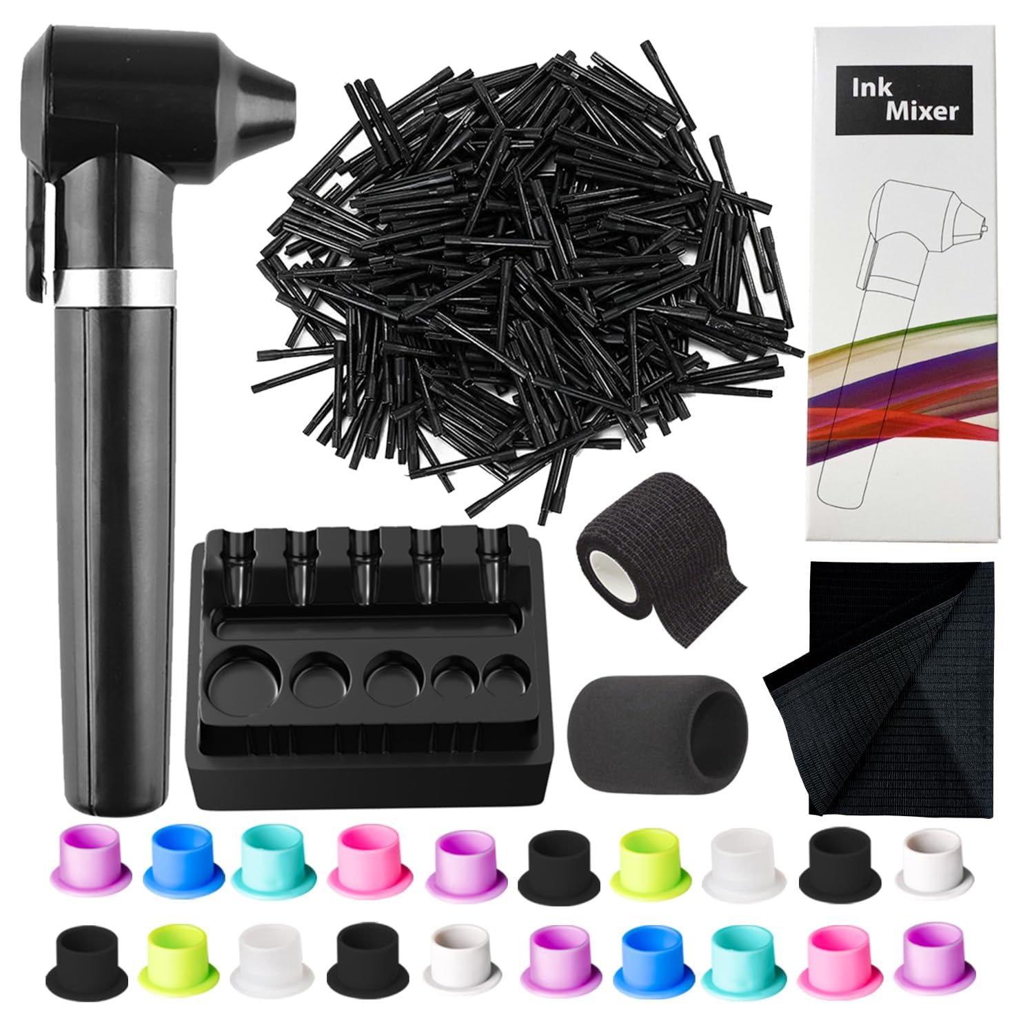 Tattoo Ink Mixer Kit Nail Polish Color Mixer 125-Piece Set Designed for Tattoo Beginners and Artists