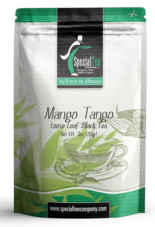 Special Tea Mango Tango Black Tea, Loose Leaf, 3 Ounce