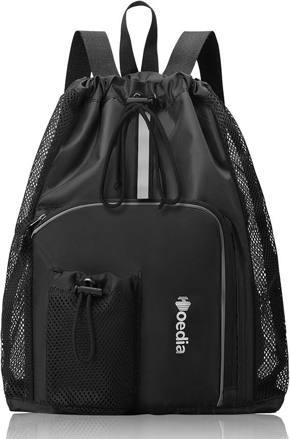 Mesh Swim Bag Beach Backpack for Swimming, Pool, Gym and Workout Gear