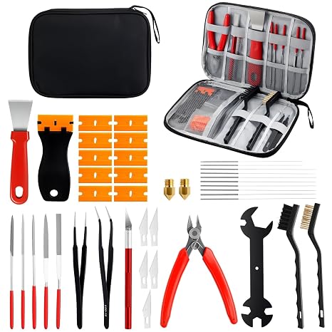 Kamtop Crafting Bundle - 408 Sets T5 Snap Buttons (24 Colors) Sewing Kit + 41 - PCS 3D Printer Tool Kit