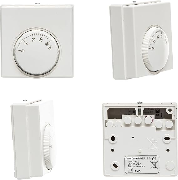 Central Heating Room Thermostat Mechanical Adjustable Dial Stat Replaces Honeywell T6360B (TCRSTAT)