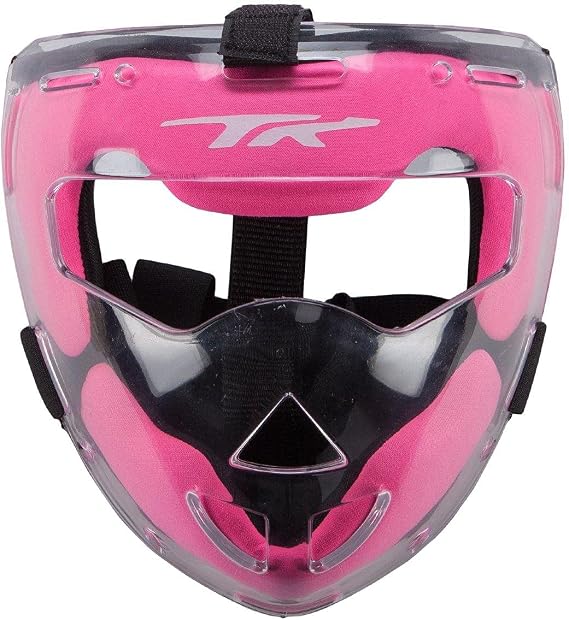 TK Field Hockey Mask Protective Face Mask for Girls & Boys - Field Hockey Equipment & Protective Gear for Players - Pink