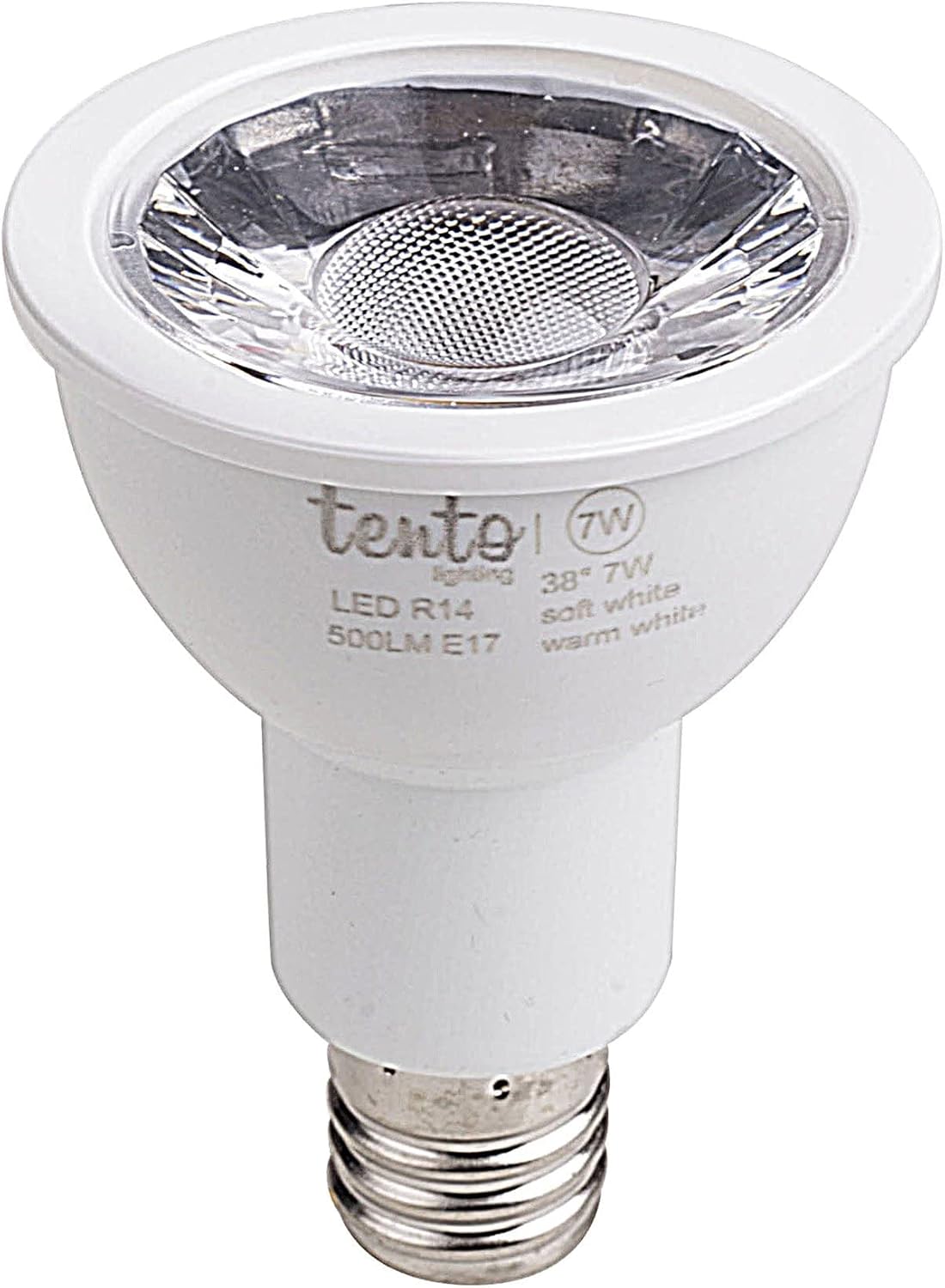 tento Lighting E17 R14 LED Reflector 40w Halogen Replacement Intermediate Base Spotlight White