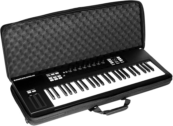 UDG Creator Hardcase 49 Keyboard - EVA Durashock Protection Case, Black (U8306BL) | Road-ready gear protection; Creator EVA hardcase with custom foam and water-repellent laminated nylon