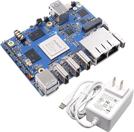 Orange Pi 5 Plus 8GB Rockchip RK3588 8 Core 64 Bit Single Board Computer, 2.4GHz Frequency Open Source Development Board Run Orange Pi OS, Android, Debian, Ubuntu (5 Plus 8G V2.1+5V4A TC Supply