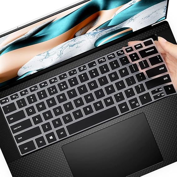 Keyboard Cover for 2025-2022 Dell XPS 15 9500 9510 9520 9530 15.6 Inch & XPS 17 9720 9700 9710 9730 17 Inch & DELL Precision 5770 5570 5760 5560 15.6" 17.3" US Layout (NOT FIT XPS 13 14 16 inch)