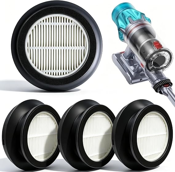 4-Pack X7A Filter Compatible with SunSare X7A Cordless Stick Vacuum Cleaner | Compatible with SunSare X7A, Help Remove Dust Hair&Pollen, High Efficiency Filtration also Works with Fieety V7 Pro Vacuum