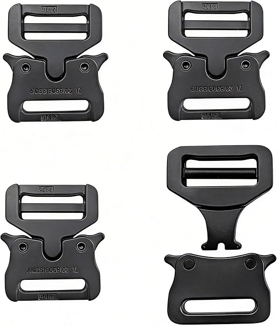 3/4" Paracord Bracelet Buckles,4 Pack Metal Side Quick Release Buckle Replacement for Pet Collar Backpack Keychain Tactical Belt Accessories