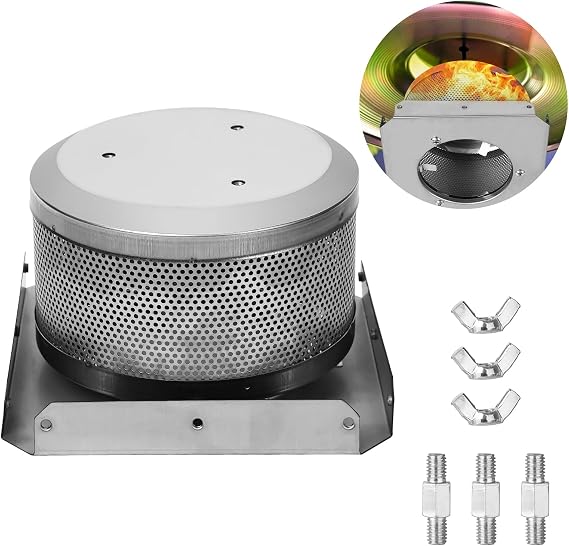 patio heater replacement parts, outdoor heater replacement parts, Base 4-Sided Pyramid Patio Heater Replacement Parts 304 Stainless Steel, Screen & Base for Square Glass Tube Heaters