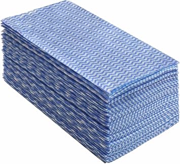 Reusable Cleaning Towels Handi Wipes Reusable Cloths Disposabel Dish Cloths Dish Towels Dry Handy Wipes Big Durable Absoebent 40 Count, Blue