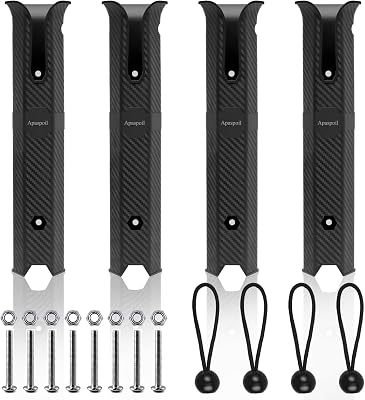 Fishing Rod Holders, 4 Pack Fishing Rod Racks Fishing Pole Holders Side-Mount with Screws for Boat