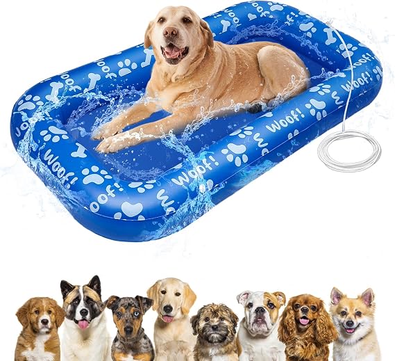 Dog Float for Pool Pets Float Raft Dogs Paddling Pool Floats Inflatable Dog Floats for Pool Large Pet Swimming Pool Floats Toys for Small Medium Large Dogs Puncture Proof