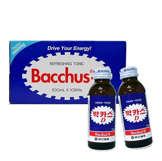 Bacchus-D/Vita Power/Whalmungsoo/Onion Exact/Pear & Condon Exact/Red Ginseng Drink/Honey & Red Ginseng Drink-Korean Energy & y Drink Collection Gift Box (BACCHUS-D, 1)