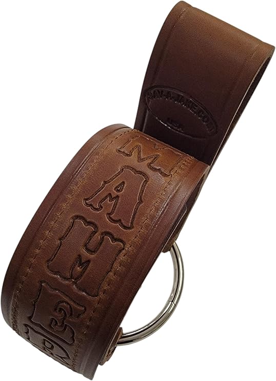Firefighter Leather Axe and Halligan Tool Holster Brown Leather - Optional Customization