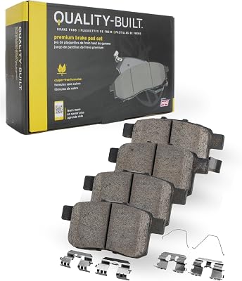 QUALITY-BUILT Premium Ceramic Front Brake Pads 1001-0910C Compatible with 2001-2004 Ford Mondeo; 2001-2008 Jaguar X-Type